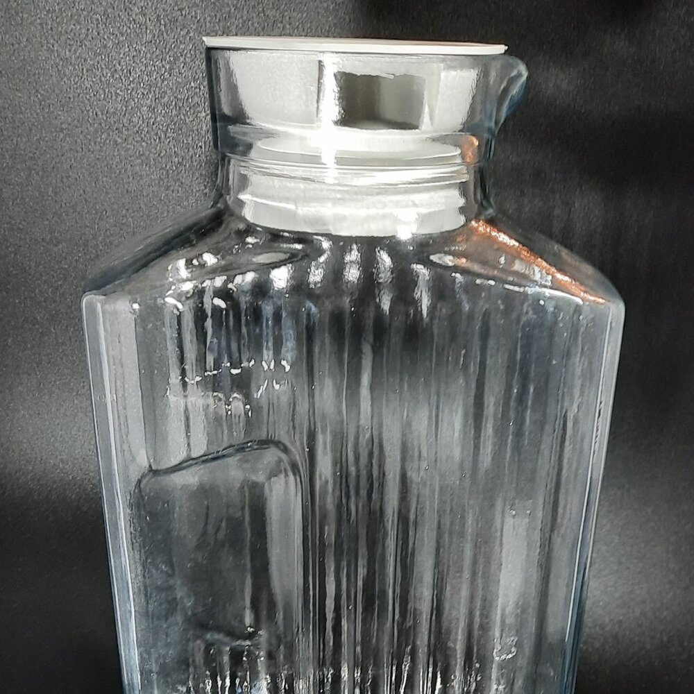 Vintage Anchor Hocking Refrigerator Glass Water Juice Bottle 2 Quart